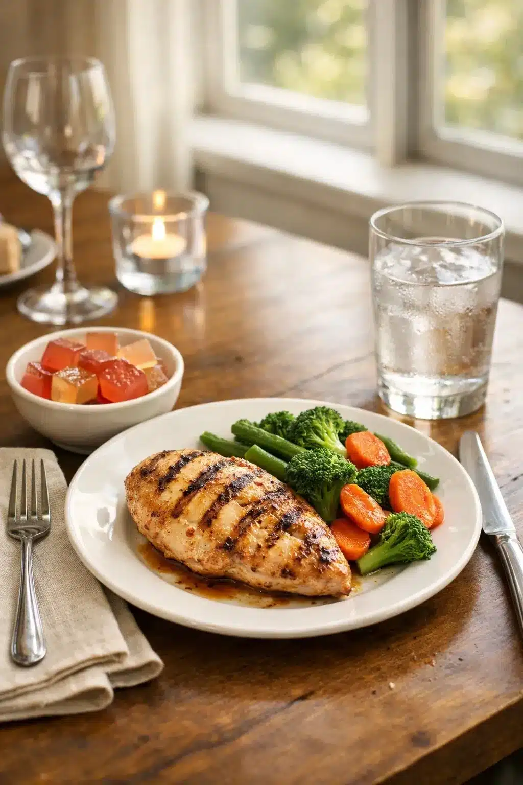 Does the Gelatin Trick Work? Evidence, Limits, and a 7-Day Test 3 does the gelatin trick work A meal setting with gelatin trick cubes and a balanced dinner plate.