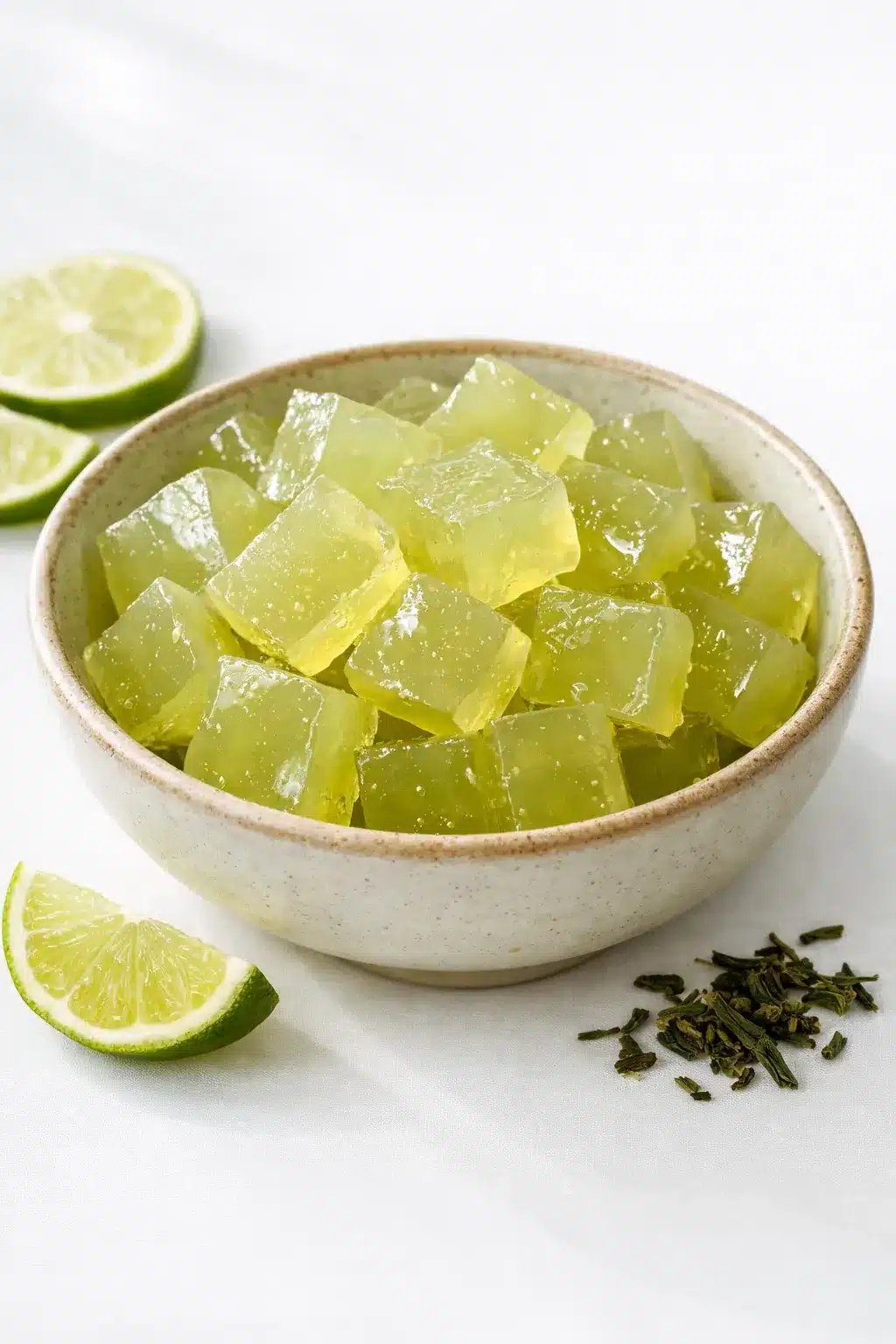 Green Tea Citrus Gelatin for gelatin trick recipe variations