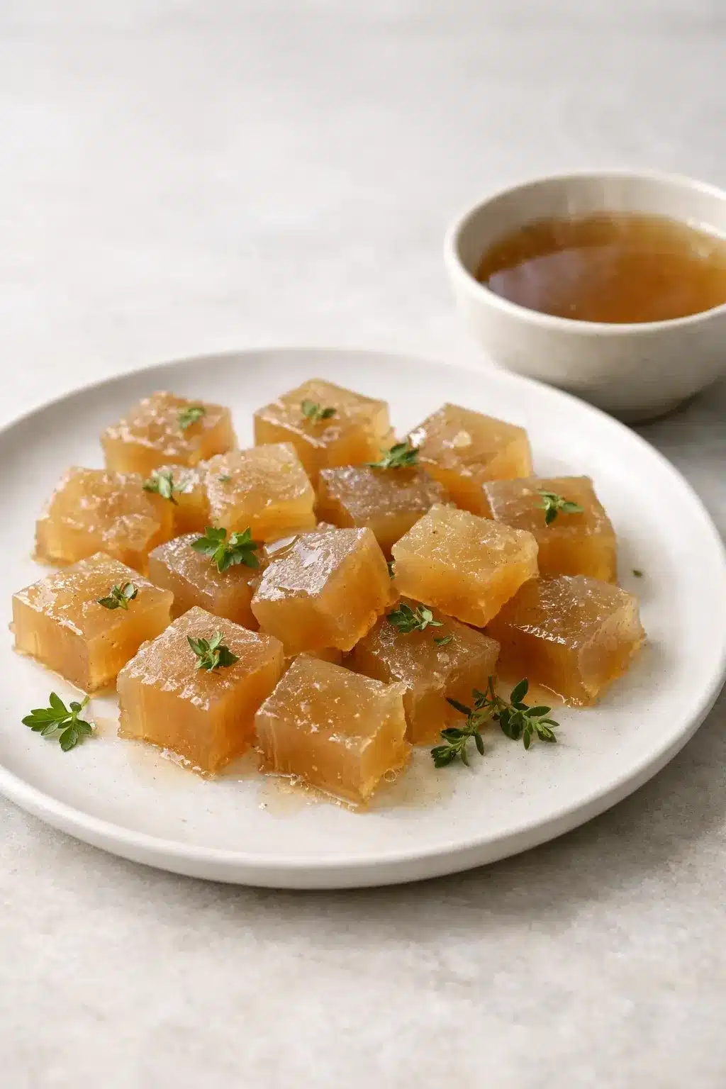 Savory Bone Broth Gelatin Bites for gelatin trick recipe variations