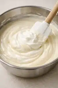 vanilla panna cotta recipe folding sour cream into vanilla panna cotta mixture