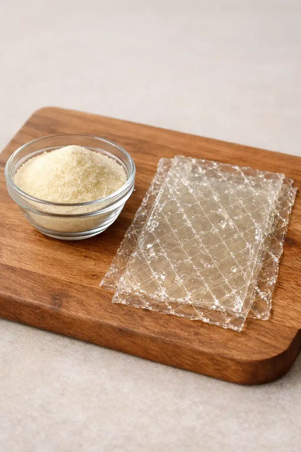 gelatin desserts Blooming gelatin sheets and powder