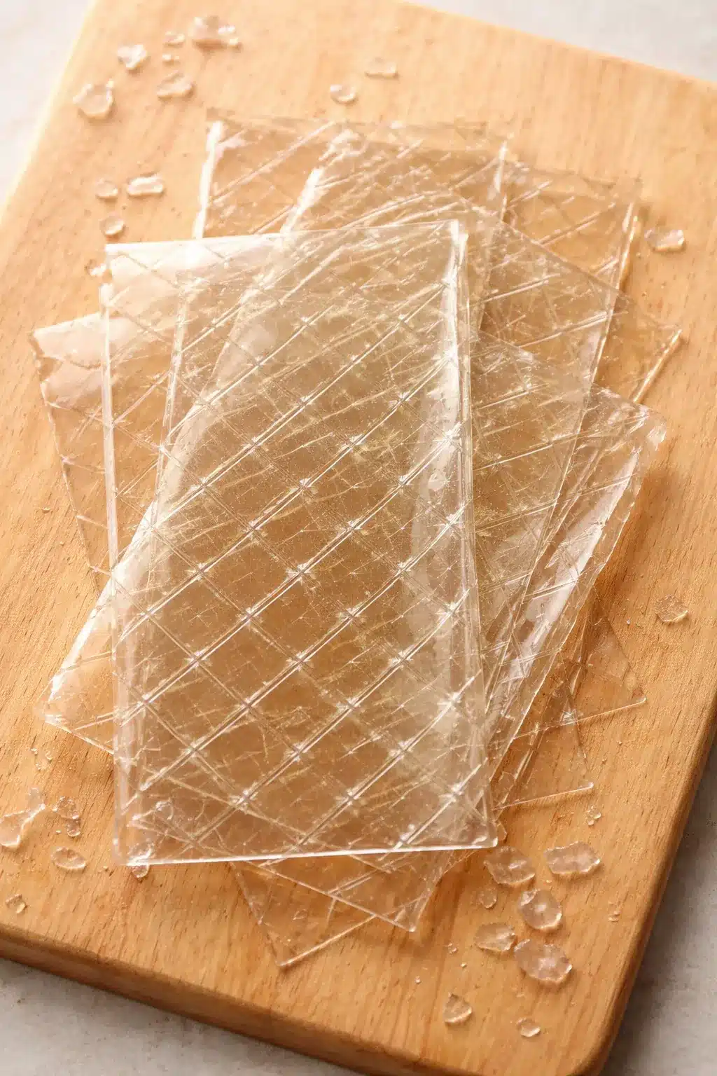 Gelatin Sources: Pork, Beef, Fish, and Label Tips 2 gelatin sources beef gelatin sheets on a cutting board